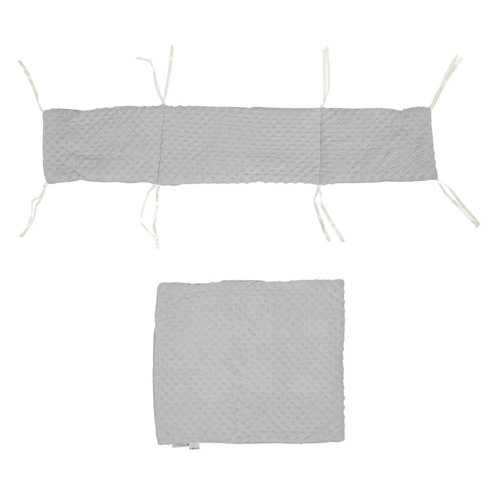 2pc Dimple Crib/Cradle Quilt & Bumper Bedding Set - money shopping คุ้ม