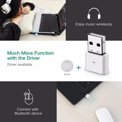 NNEDSZ USB Bluetooth 4.0 Adapter - White (30723) - money shopping คุ้ม