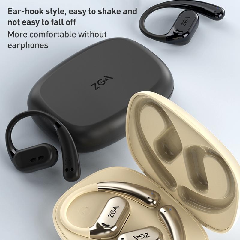 NNEDSZ Wireless Bluetooth Earphone Ear - Mounted - Black - money shopping คุ้ม