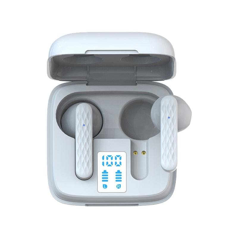 NNEDSZ Wireless In - Ear Earphone With Touch Control And Led Display - Bluetooth 5.0 - White - money shopping คุ้ม