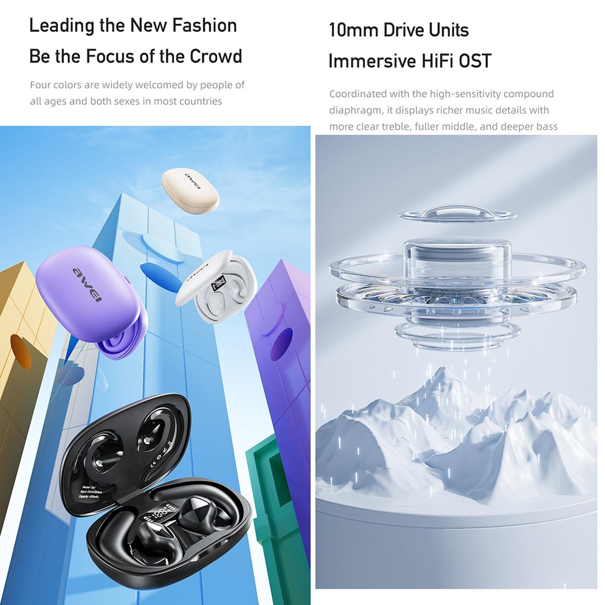 NNEDSZ Wireless Tws Bluetooth Earbuds With Air Conduction Technology - money shopping คุ้ม