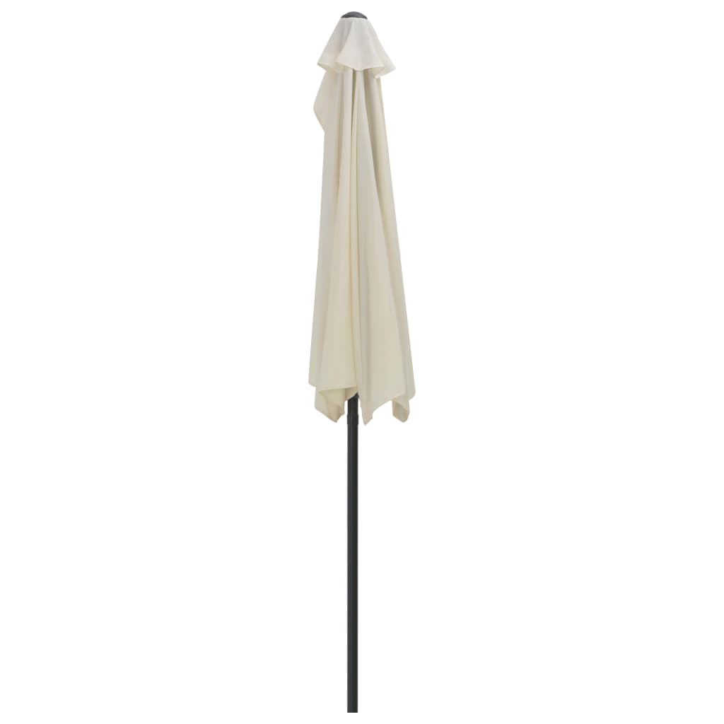 NNEVL Balcony Parasol with Aluminium Pole Sand 270x135 cm Half - money shopping คุ้ม