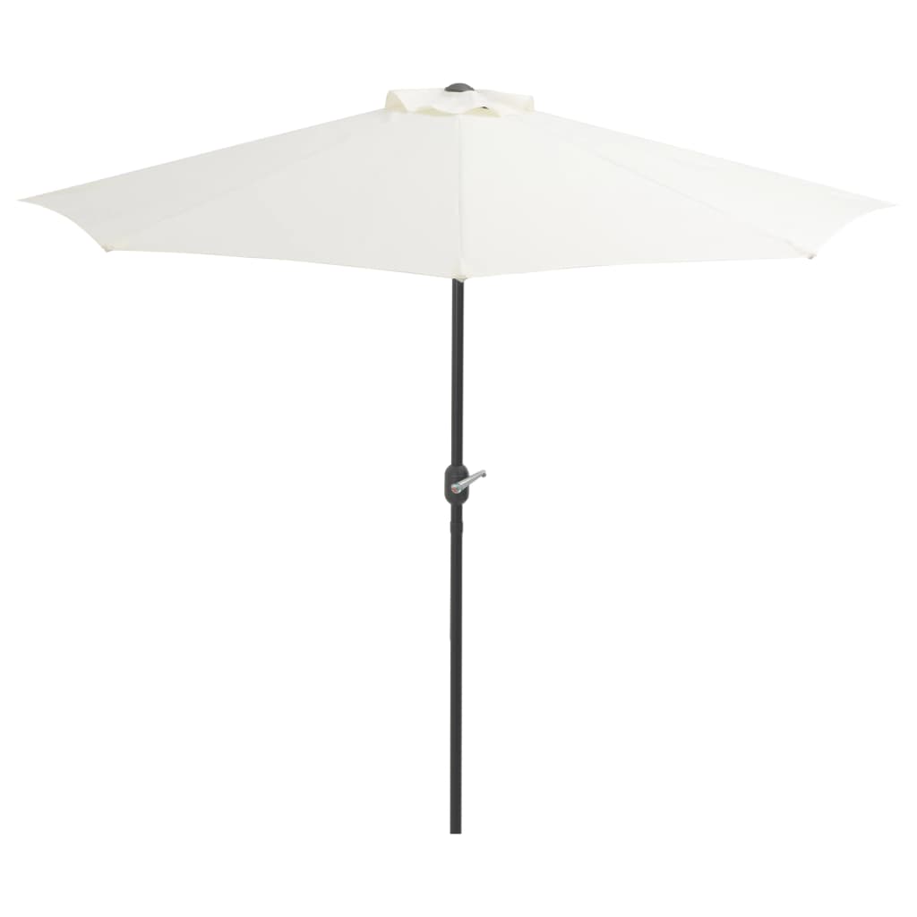 NNEVL Balcony Parasol with Aluminium Pole Sand 270x135 cm Half - money shopping คุ้ม