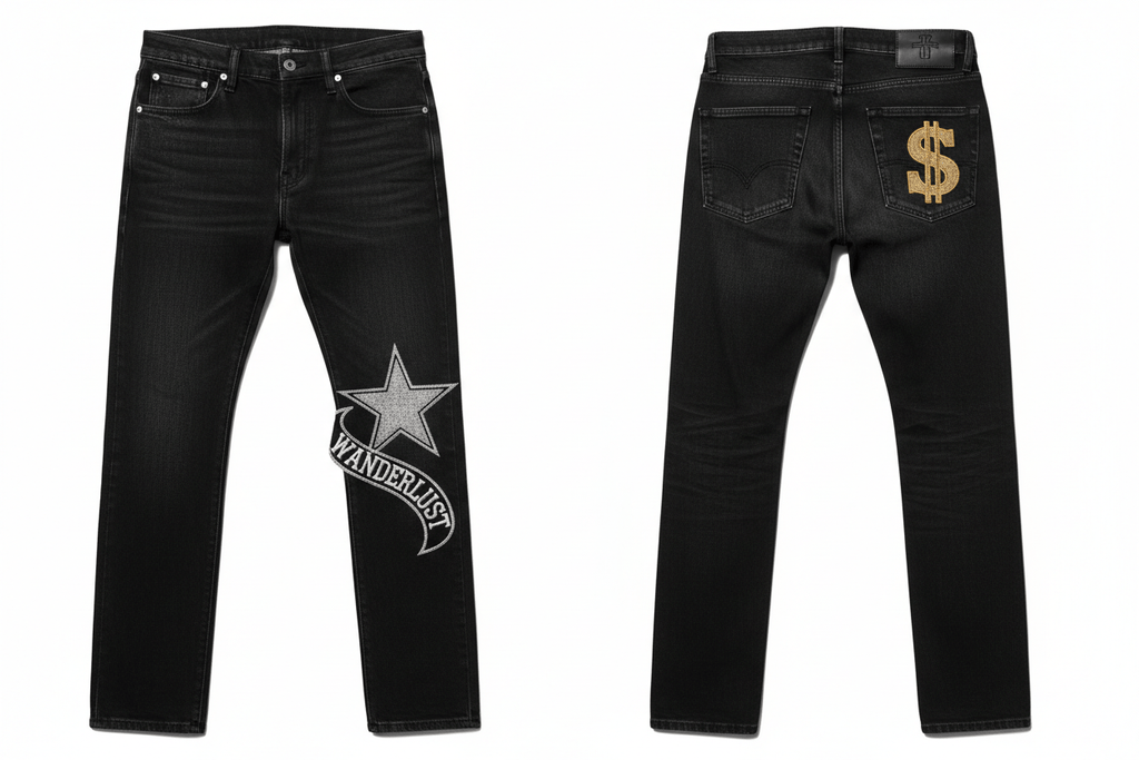 กางเกงยีนส์สีขาว Slim Fit - money shopping คุ้ม