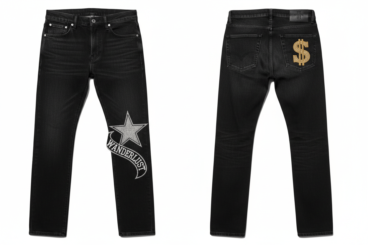 กางเกงยีนส์สีขาว Slim Fit - money shopping คุ้ม